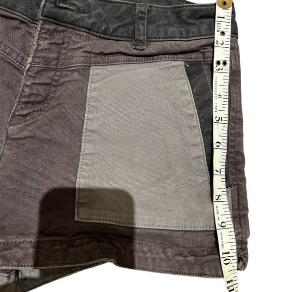 PRANA Shorts Size 6 Two Tone Gray 97% Cotton Some Stretch Front Pockets - Picture 11 of 14